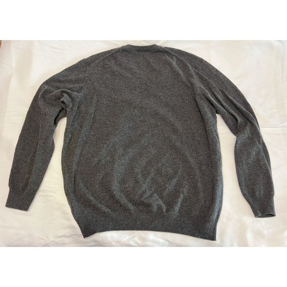 Enzo Mantovani Mens Cashmere V-Neck Knit Sweater Size XXL Charcoal Gray New BNWT - Picture 5 of 9